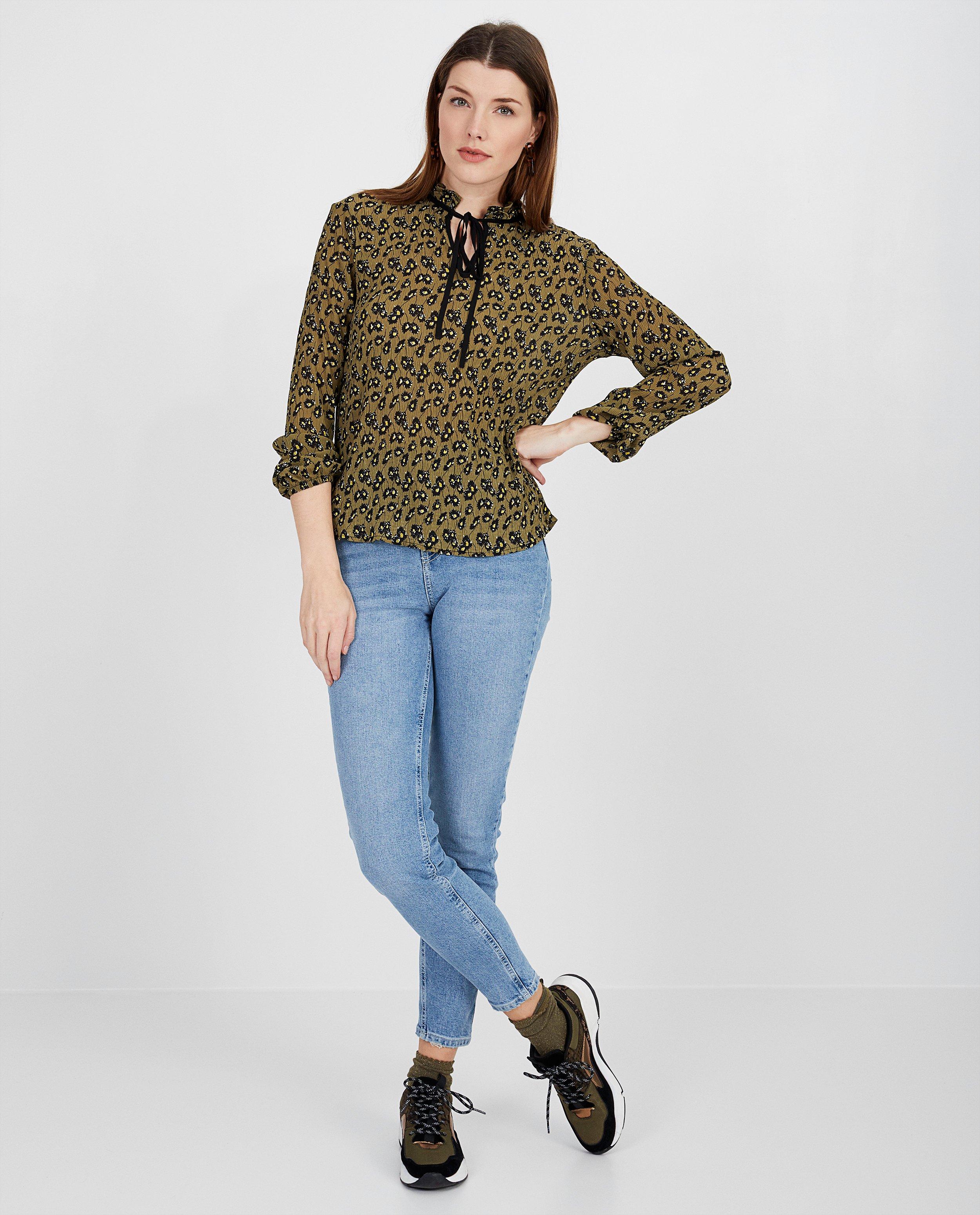 Lichtblauwe jeans Pieces - destroyed denim - Pieces