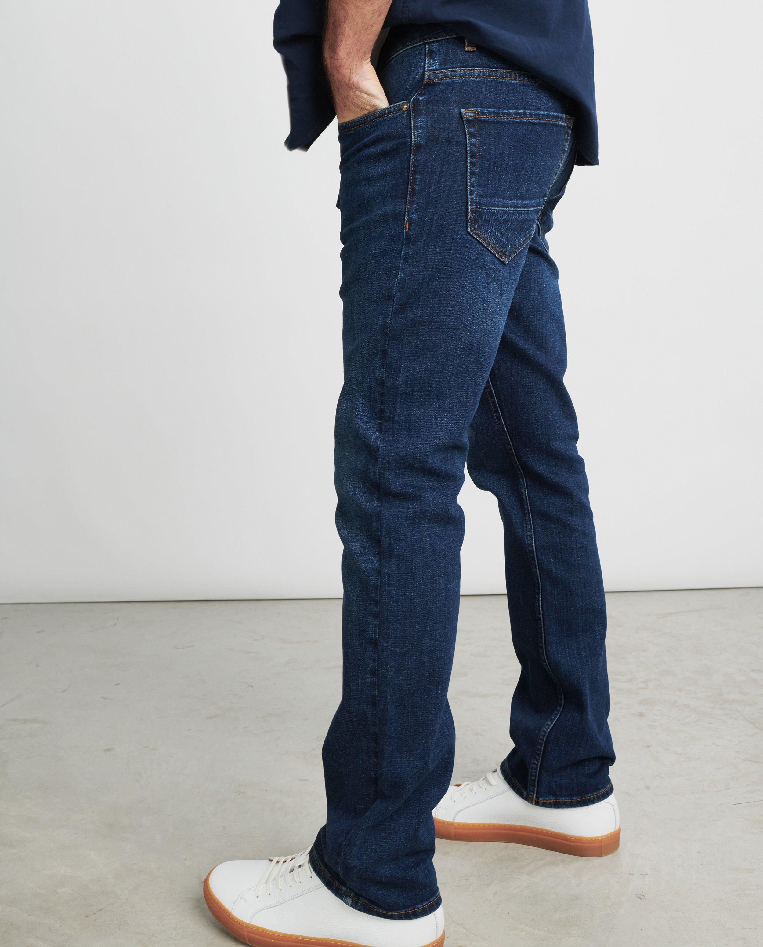 Jeans - Donkerblauwe jeans, straight fit