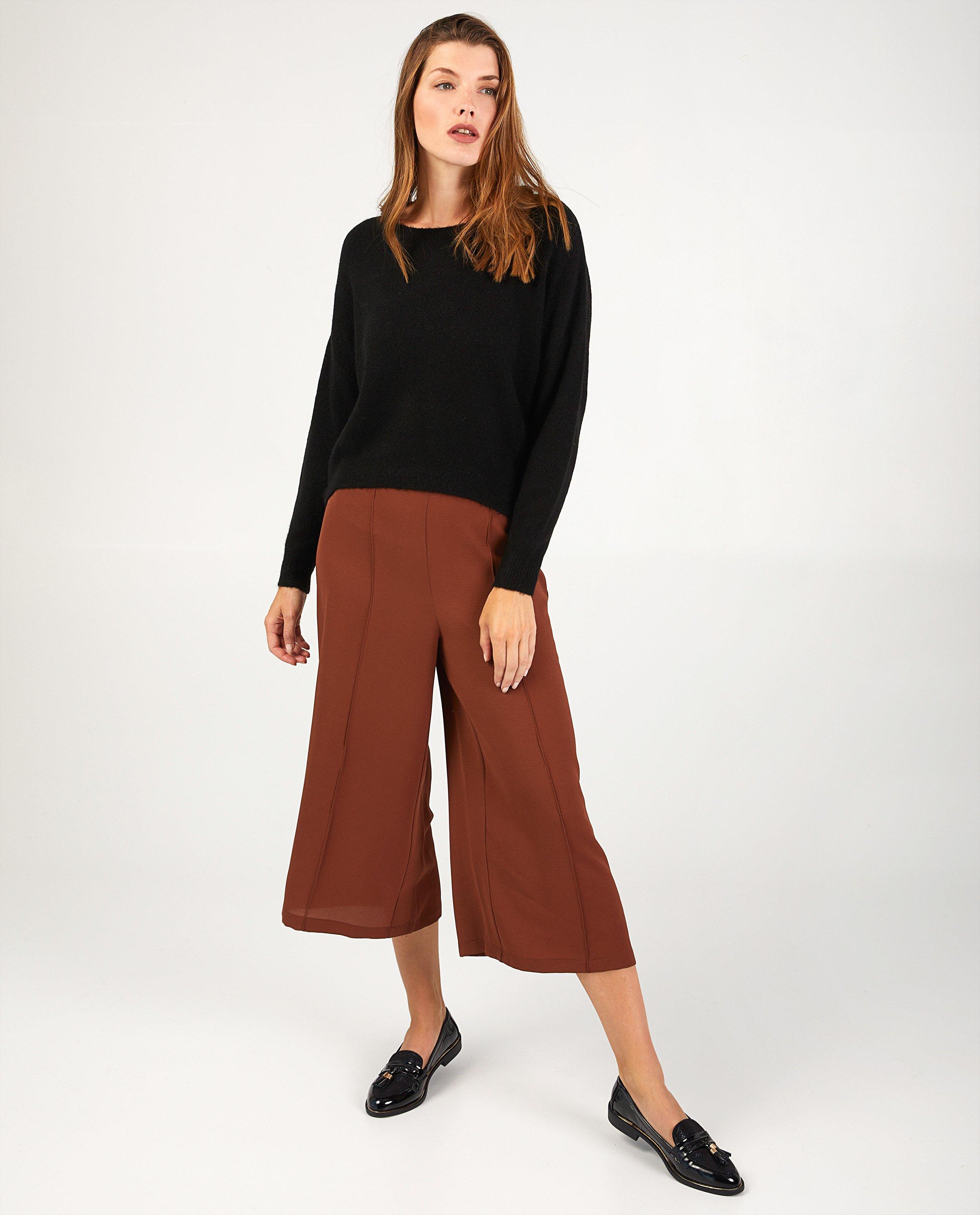 Bruine culotte Sora - met zichtbare naden - Sora