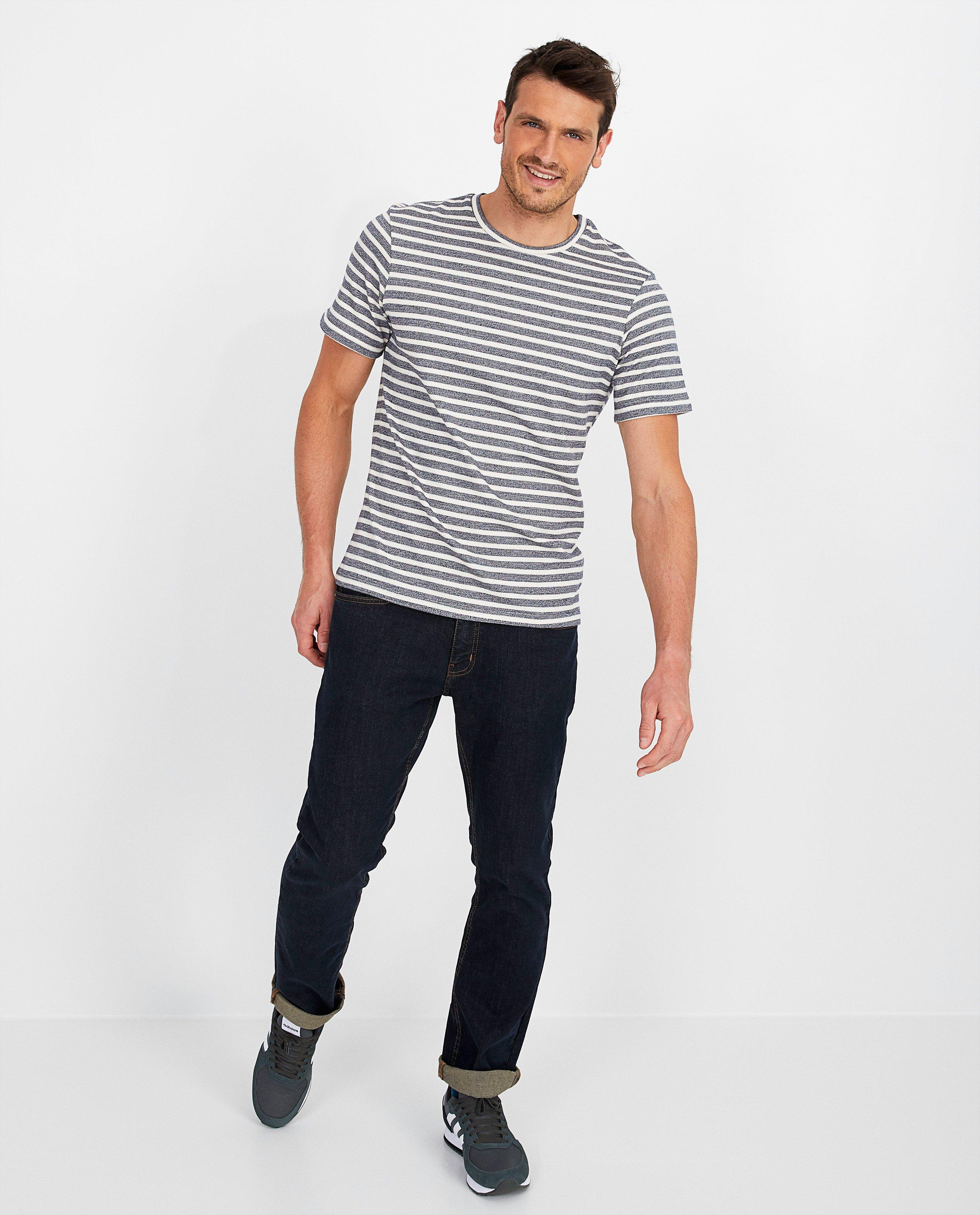 Blauwe jeans, straight fit - null - Brams Paris