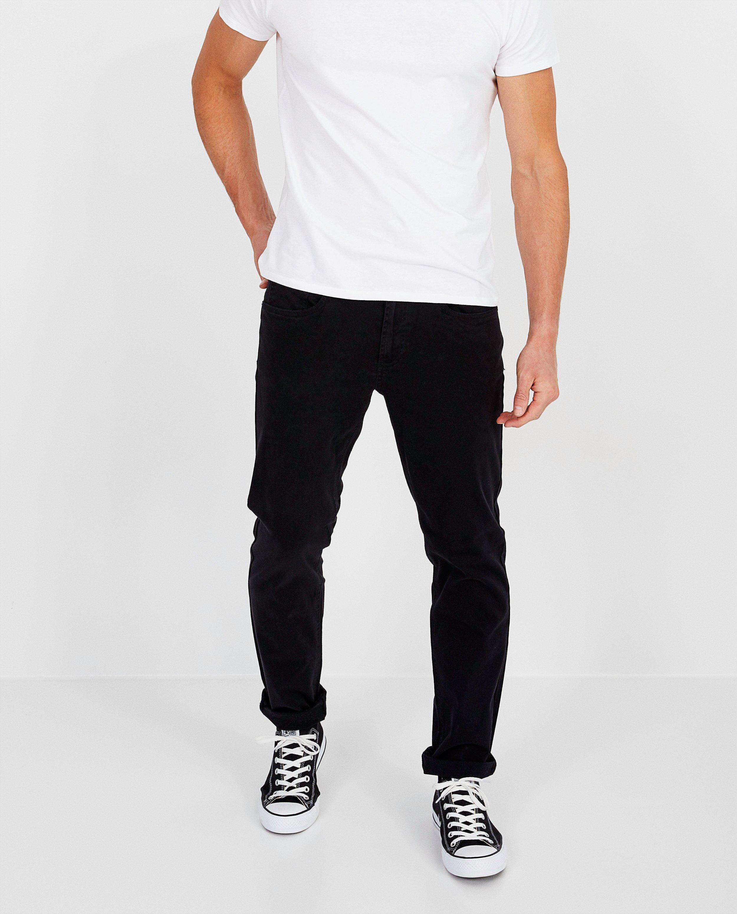 Broeken - Regular broek in zwart