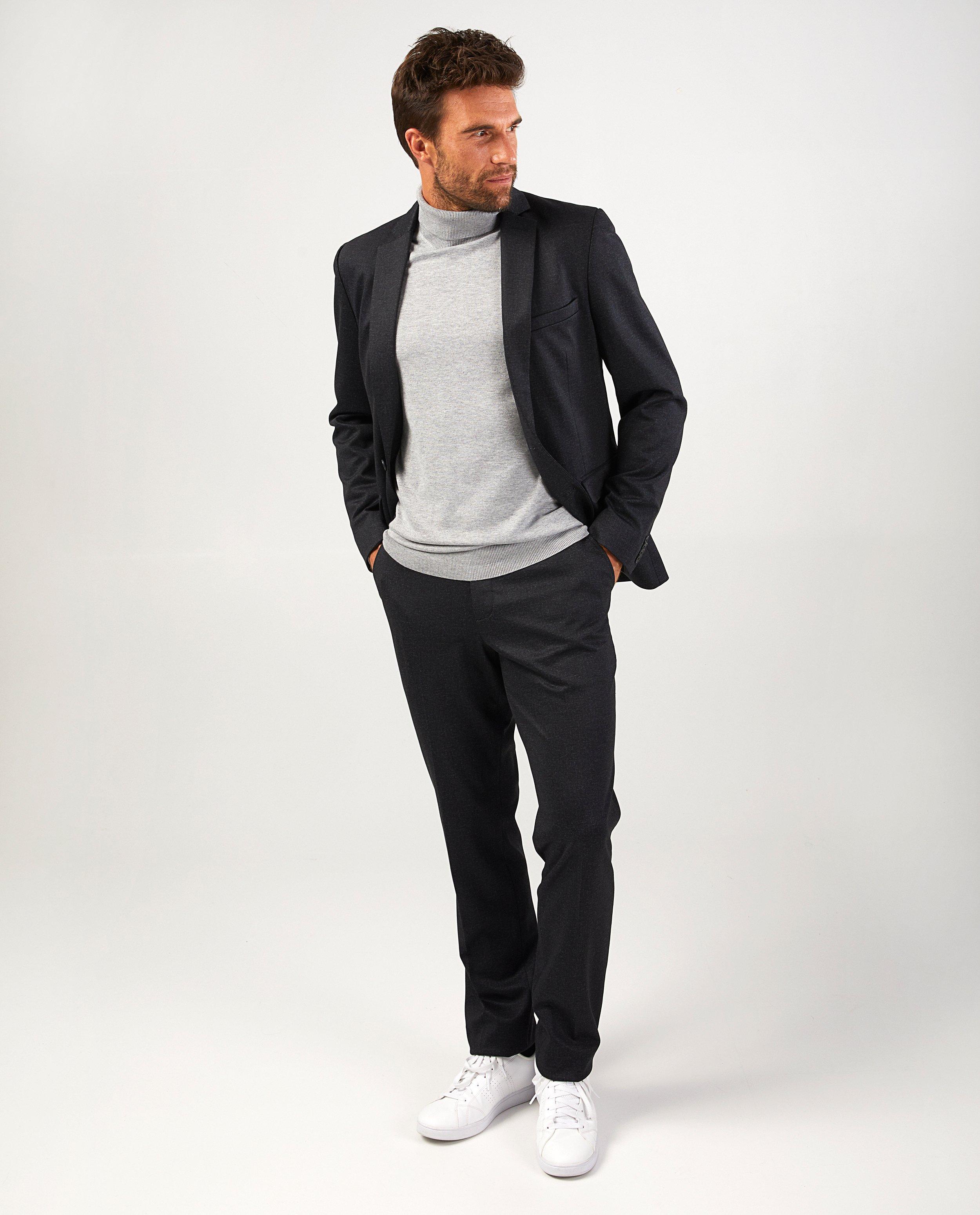 Blazer gris foncé - chiné - Iveo