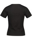 T-shirts - T-shirt noir, relief côtelé