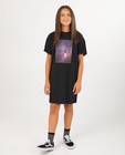 Zwarte T-shirtjurk met print - stretch - Groggy
