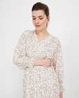 Witte maxi-jurk met print - allover bloemenprint - Paris