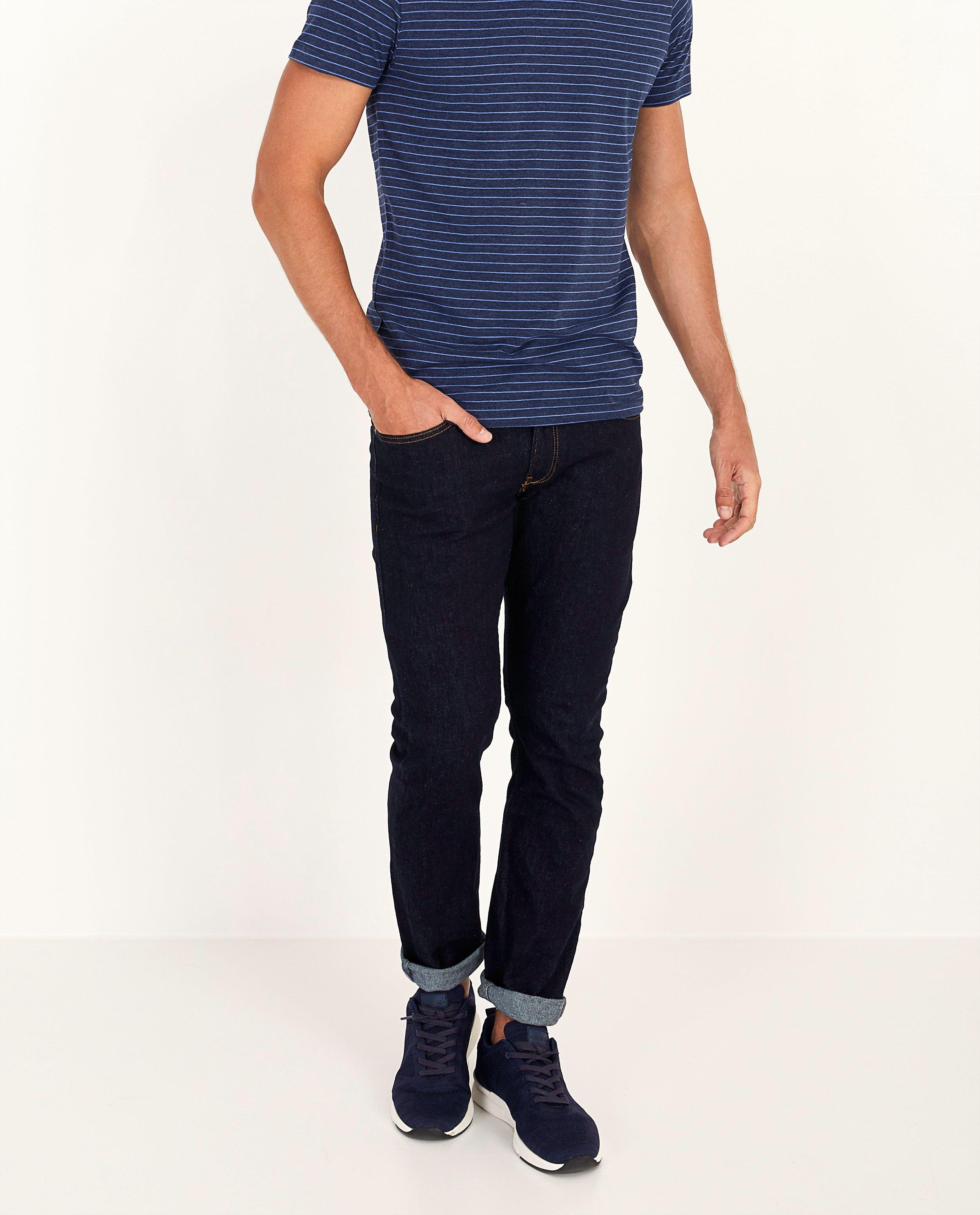 Jeans - Donkerblauwe jeans, slim fit