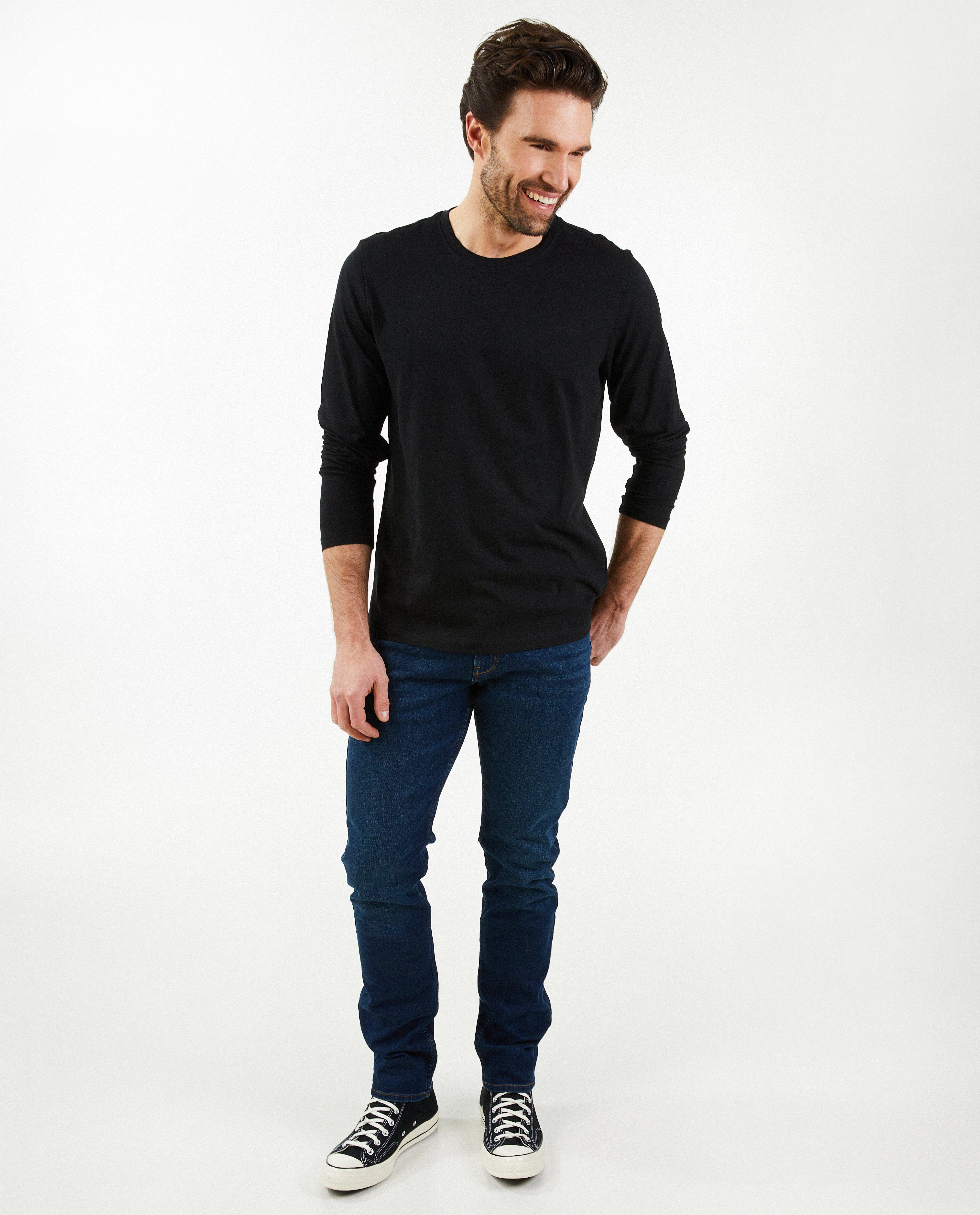 Donkerblauwe jeans, slim fit - stretch - JBC