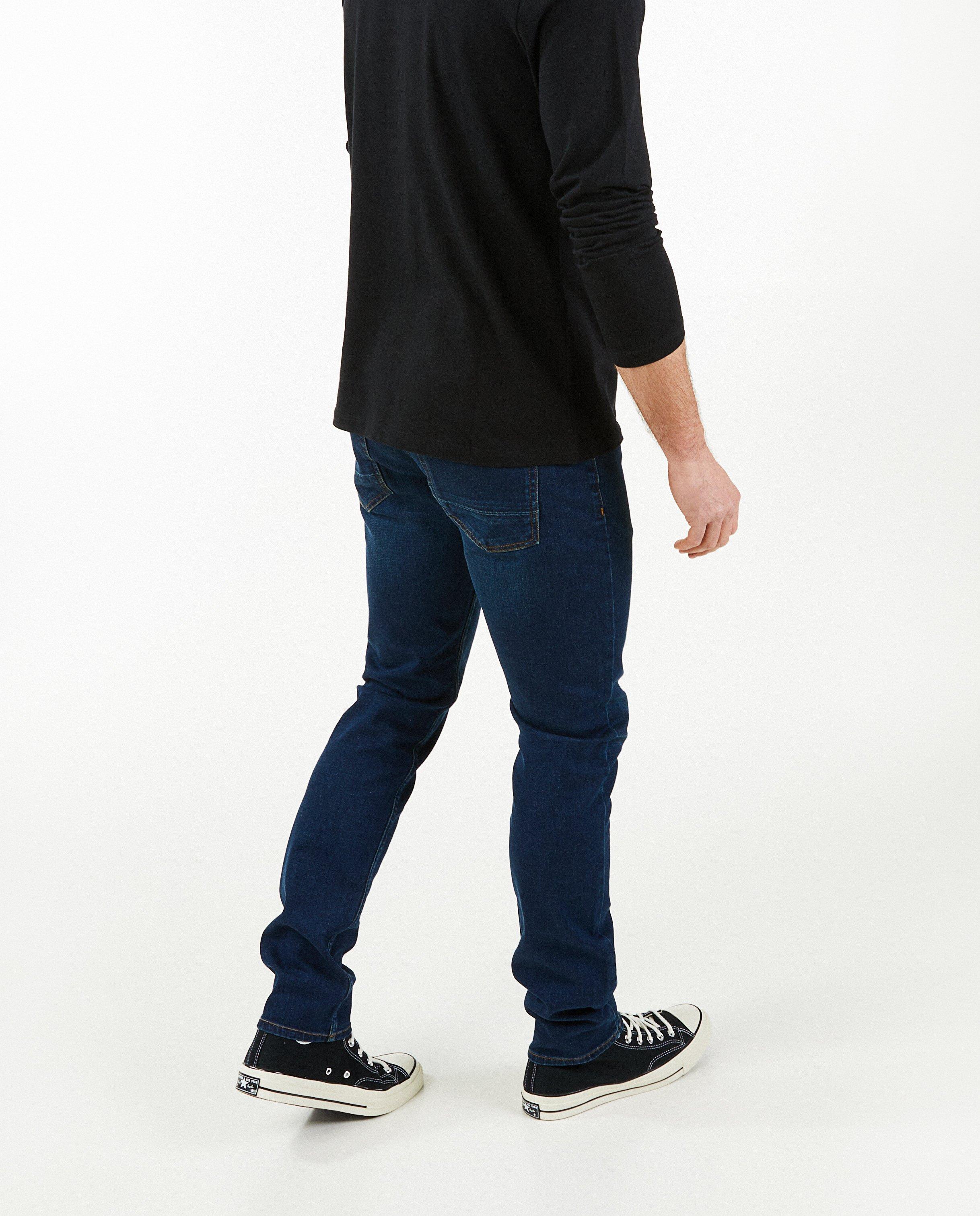 Jeans - Donkerblauwe jeans, slim fit
