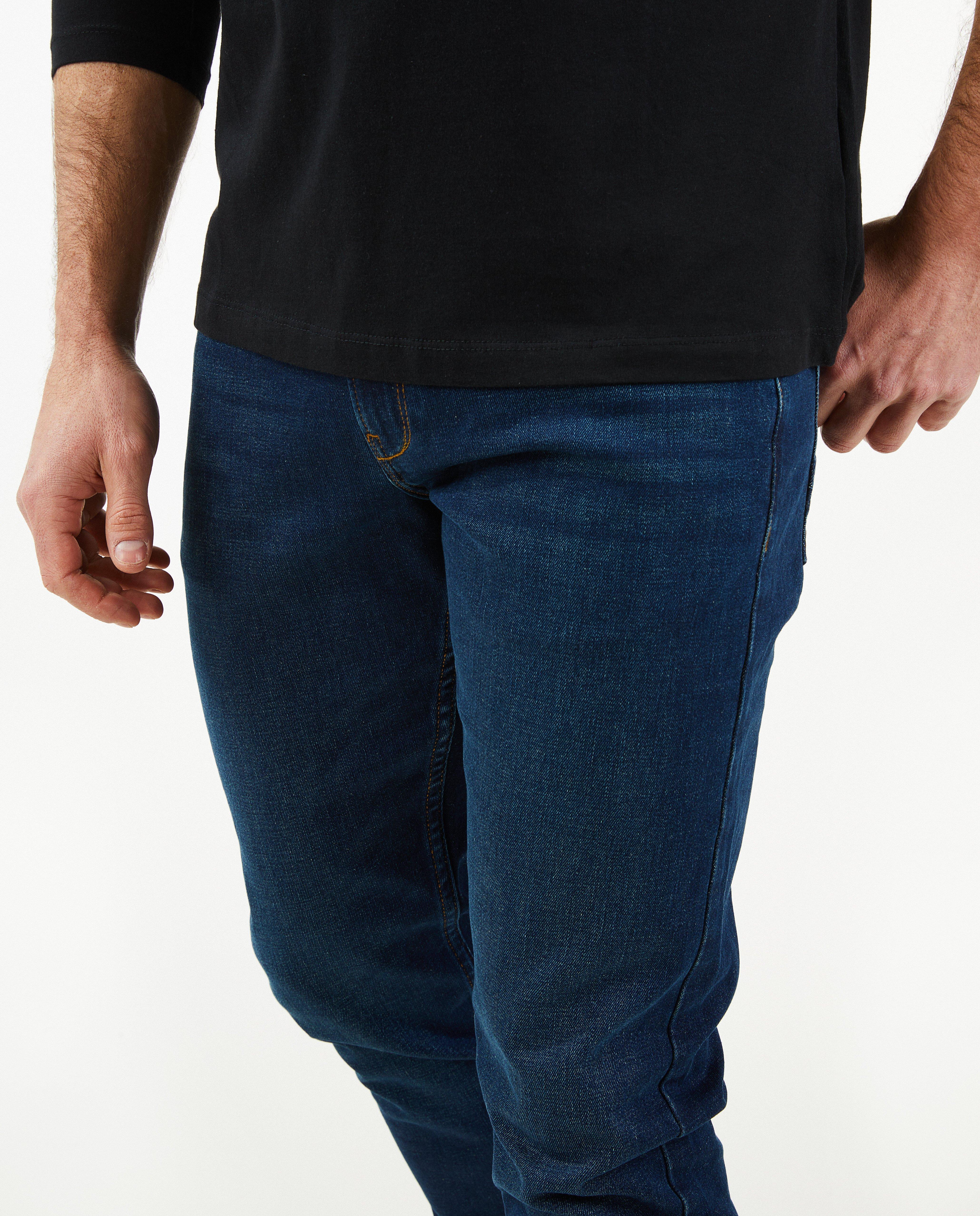 Jeans - Donkerblauwe jeans, slim fit