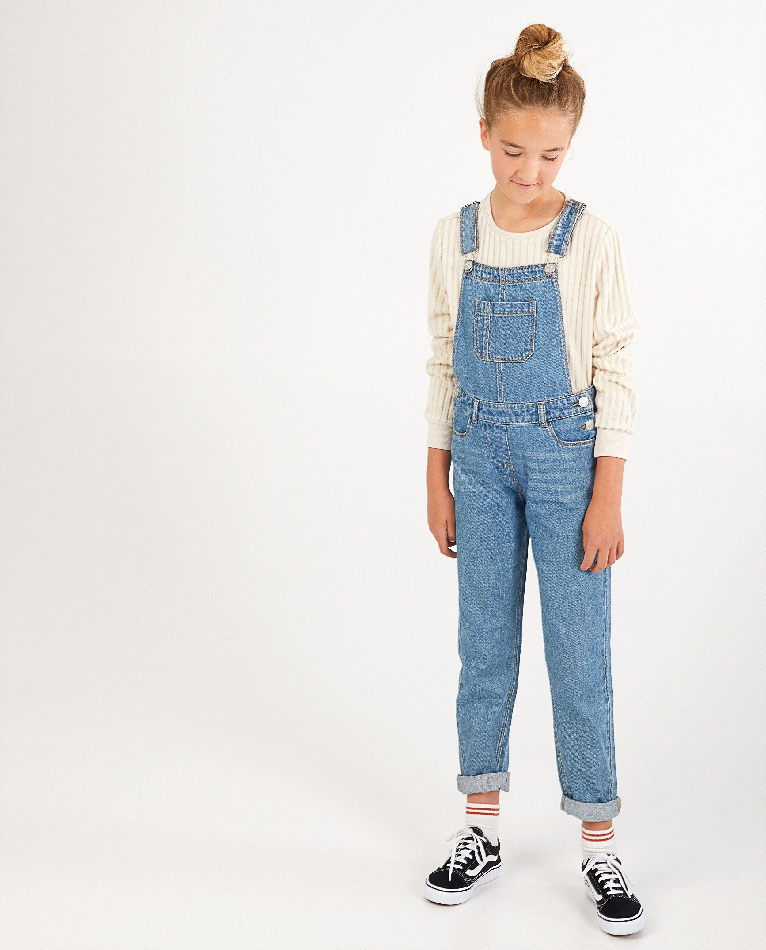 Salopette bleu clair - en denim - Fish & Chips