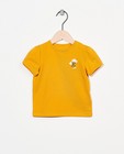 T-shirt jaune en coton bio - à petites fleurs - Cuddles and Smiles
