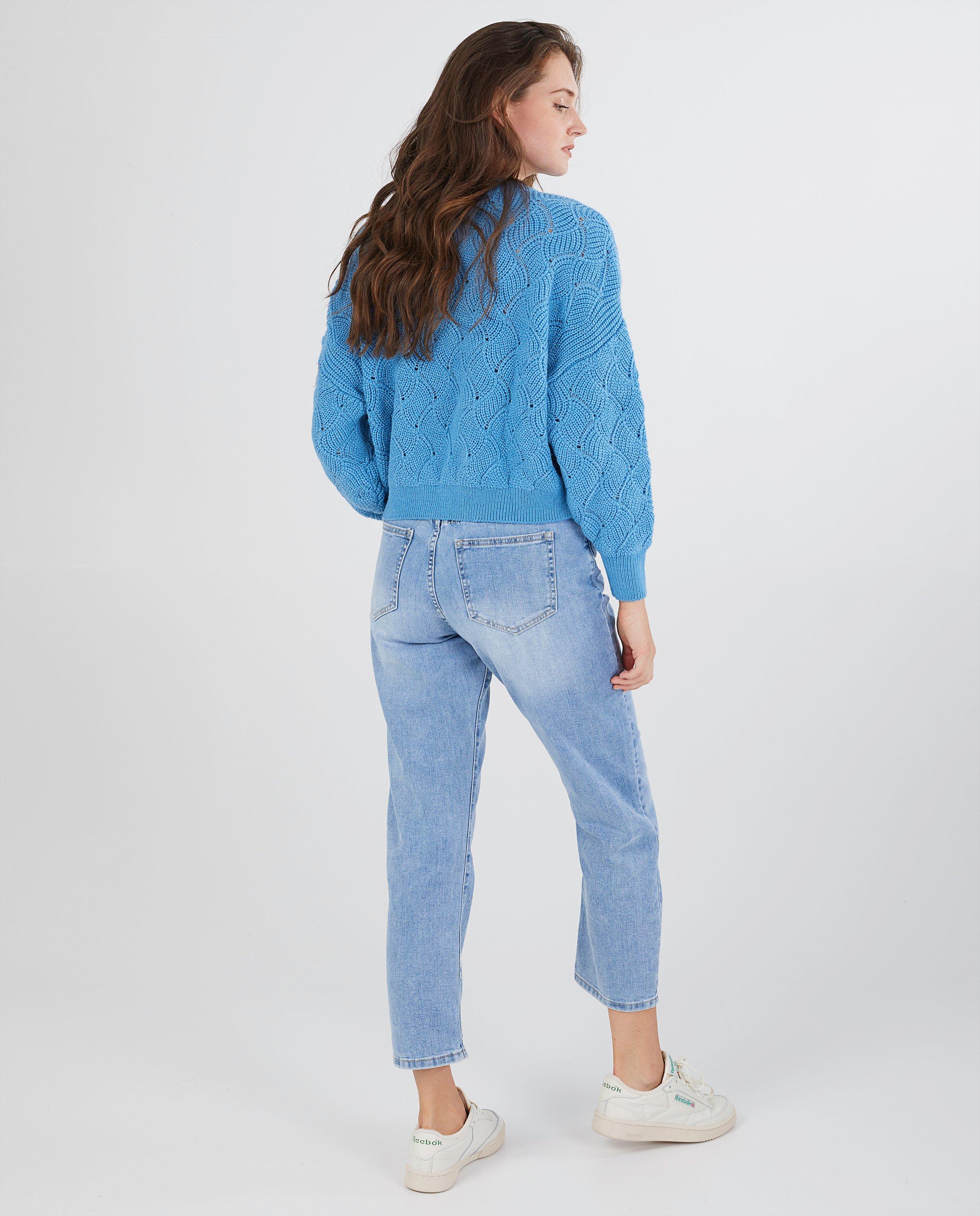 Pull en polyester recycl&eacute; I AM - D&eacute;tails du produit - bleu - image num&eacute;ro 3