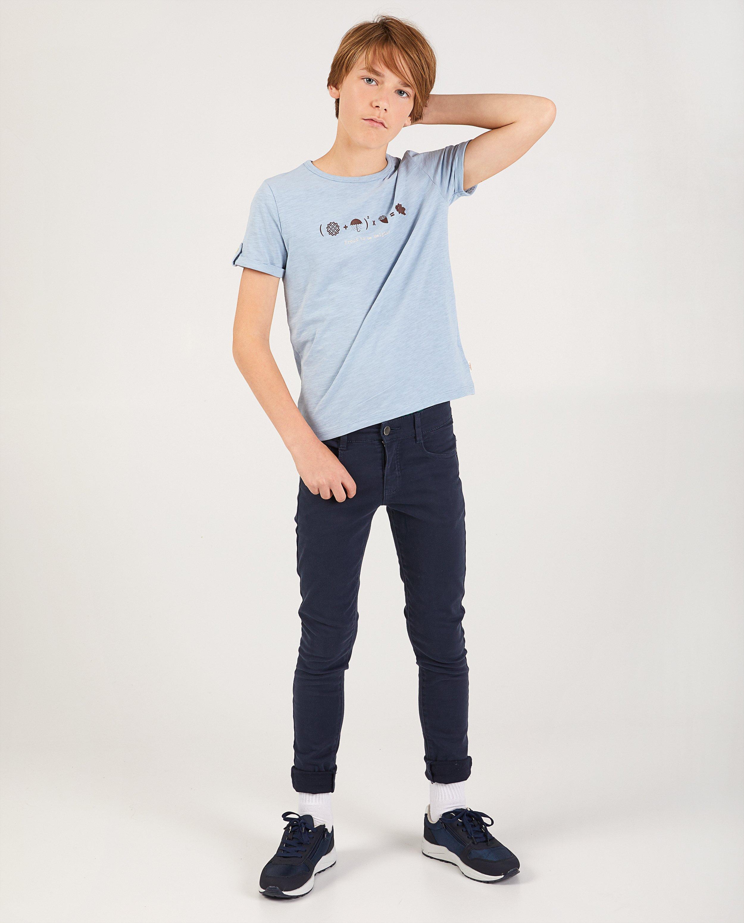 T-shirt van biokatoen, 7-14 jaar - #familystoriesJBC - Familystories