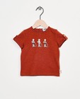 Roestbruin T-shirt van biokatoen - #familystoriesJBC - Familystories