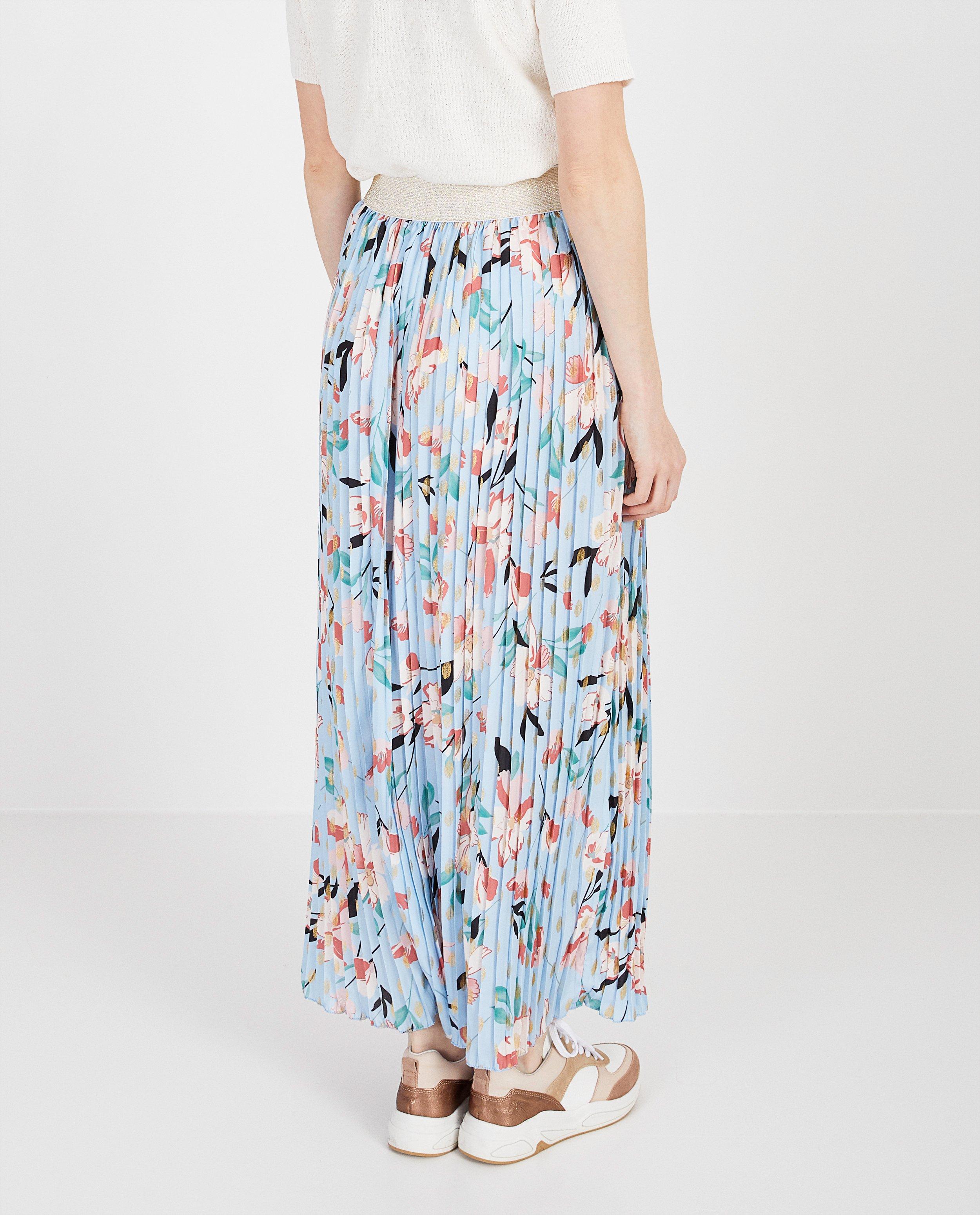 Rokken - Blauwe rok met print Atelier BXL