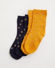 Lot de 2 paires de chaussettes pour bébés - jaunes et bleues - Cuddles and Smiles