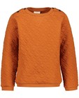 Roestkleurige sweater Enfant - geometrisch patroon - Enfant