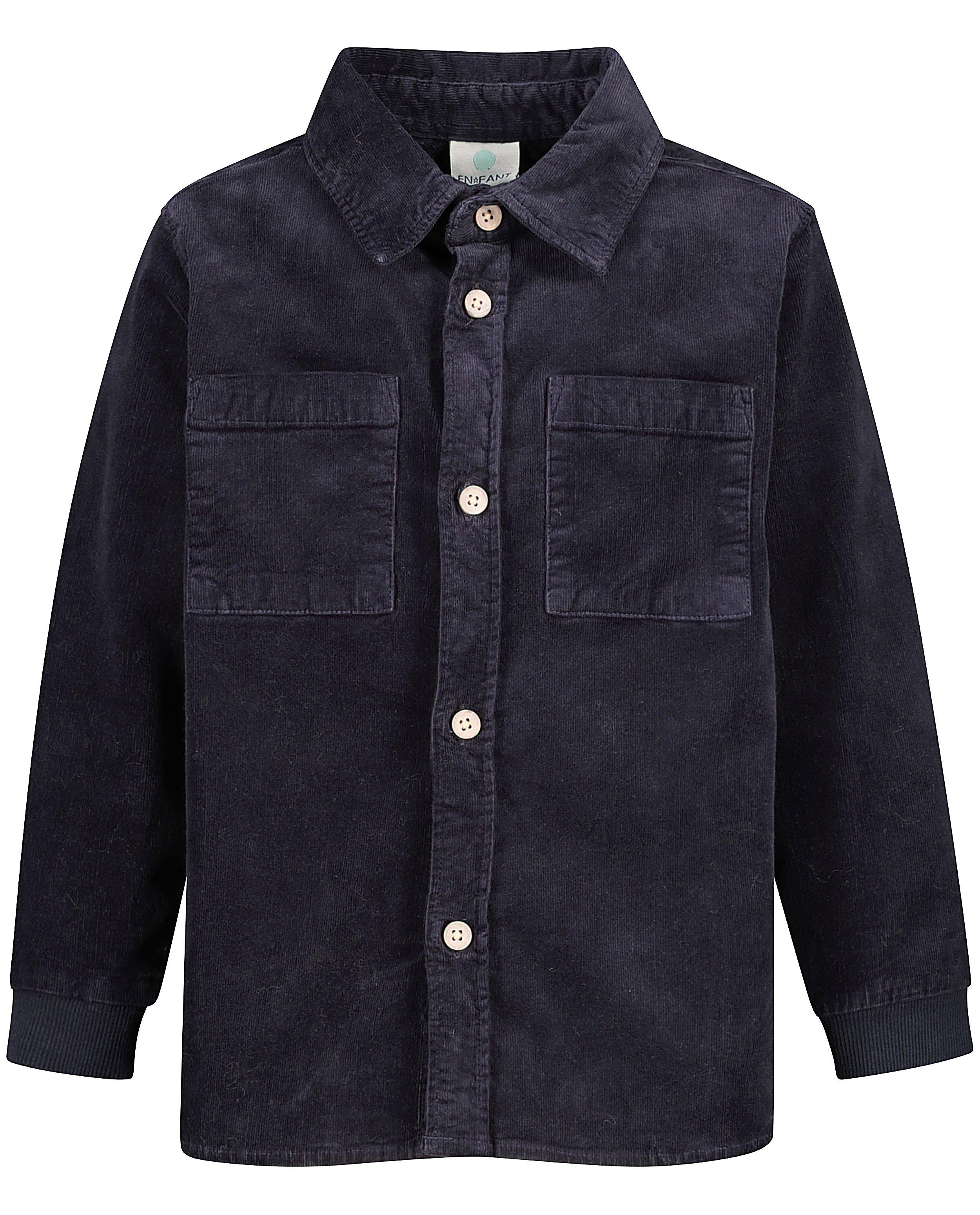 Chemise en velours côtelé bleu Enfant - fines côtes - Enfant