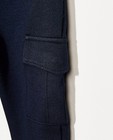 Broeken - Blauwe broek met klepzakken