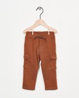 Bruine broek met klepzakken - cargo-stijl - Cuddles and Smiles