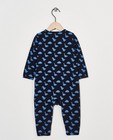 Nachtkleding - Donkerblauwe pyjama van biokatoen