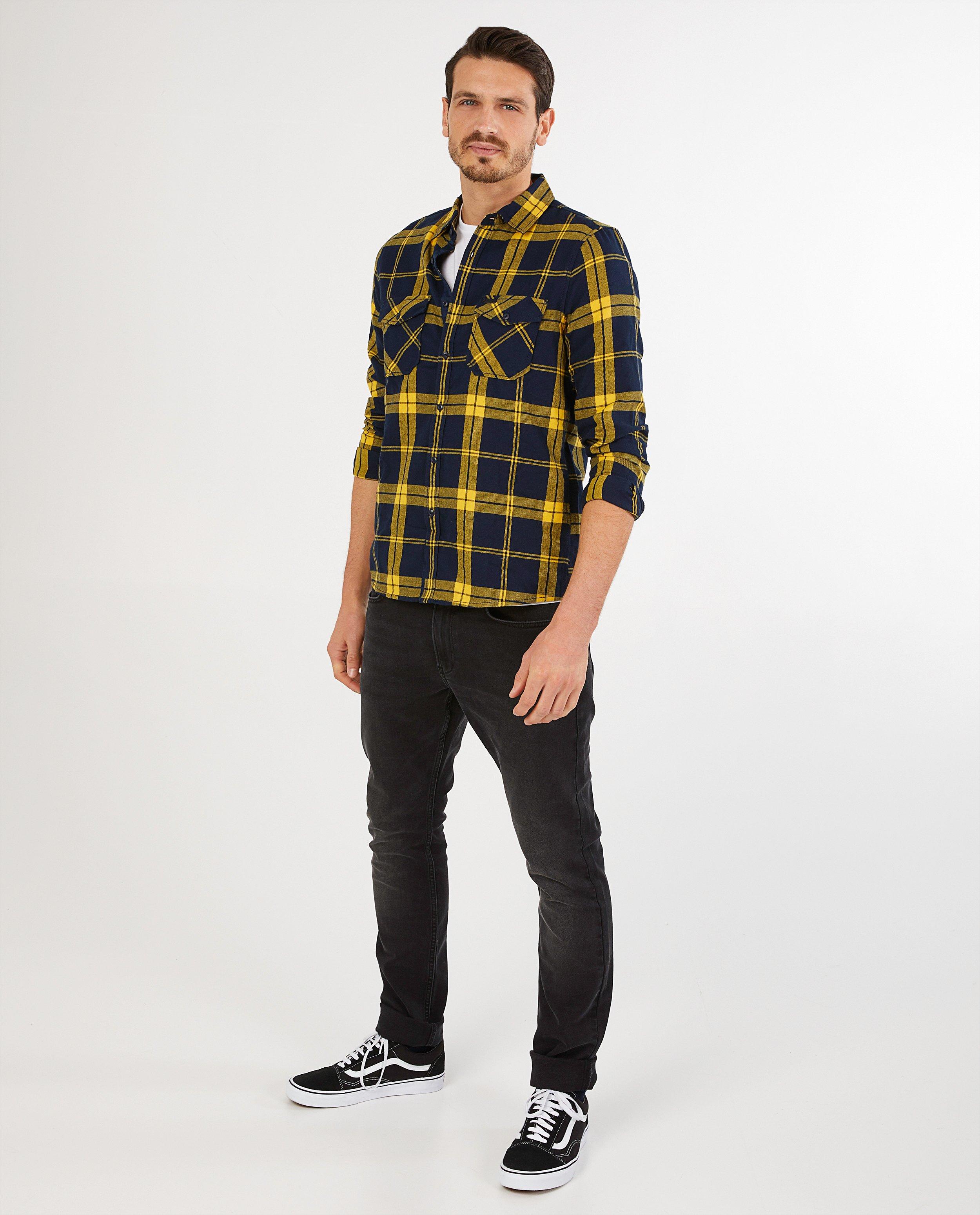 Chemise jaune à carreaux O’Neill - imprimé intégral - O’Neill