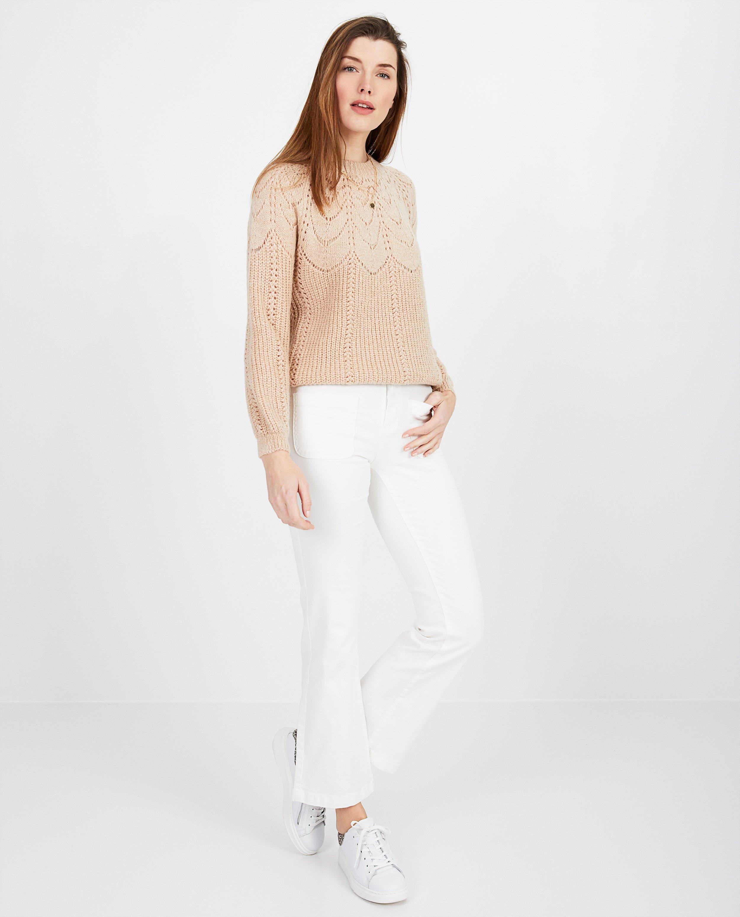 Witte broek La petite étoile - met stretch - La petite étoile