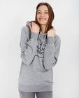Grijze unisex hoodie - Negenduust - met opschrift - Negenduust