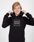 Zwarte unisex hoodie Negenduust - met opschrift - Negenduust