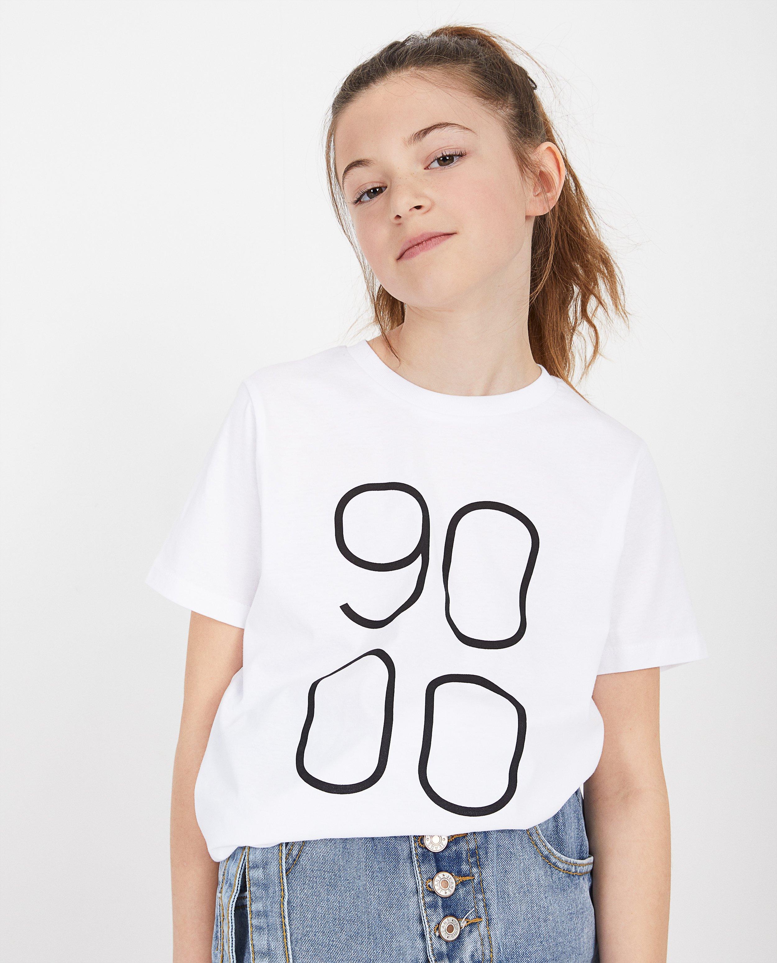 Wit unisex T-shirt Negenduust - met opschrift - Negenduust