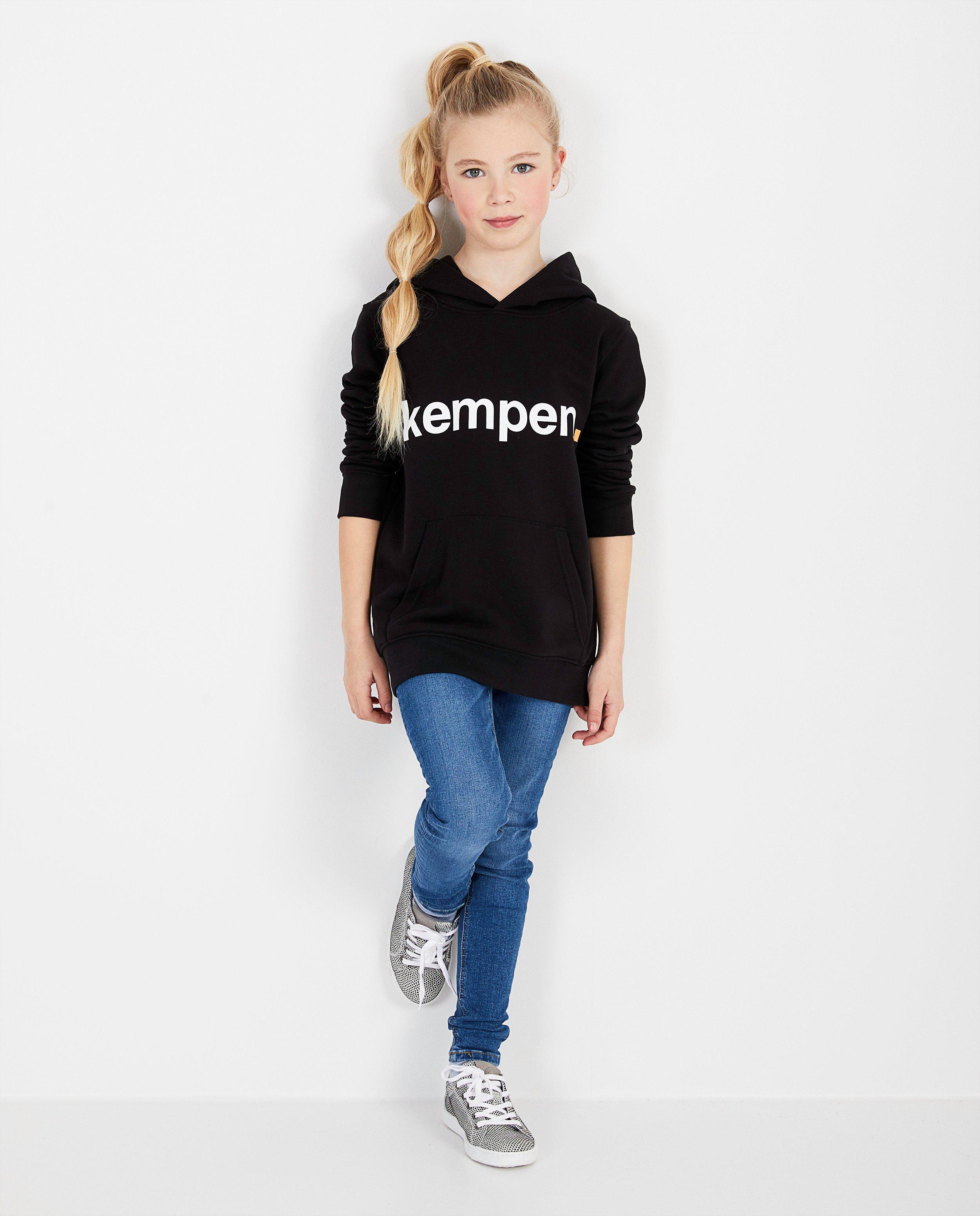 Zwarte unisex hoodie KEMPEN™ - met opschrift - Kempen