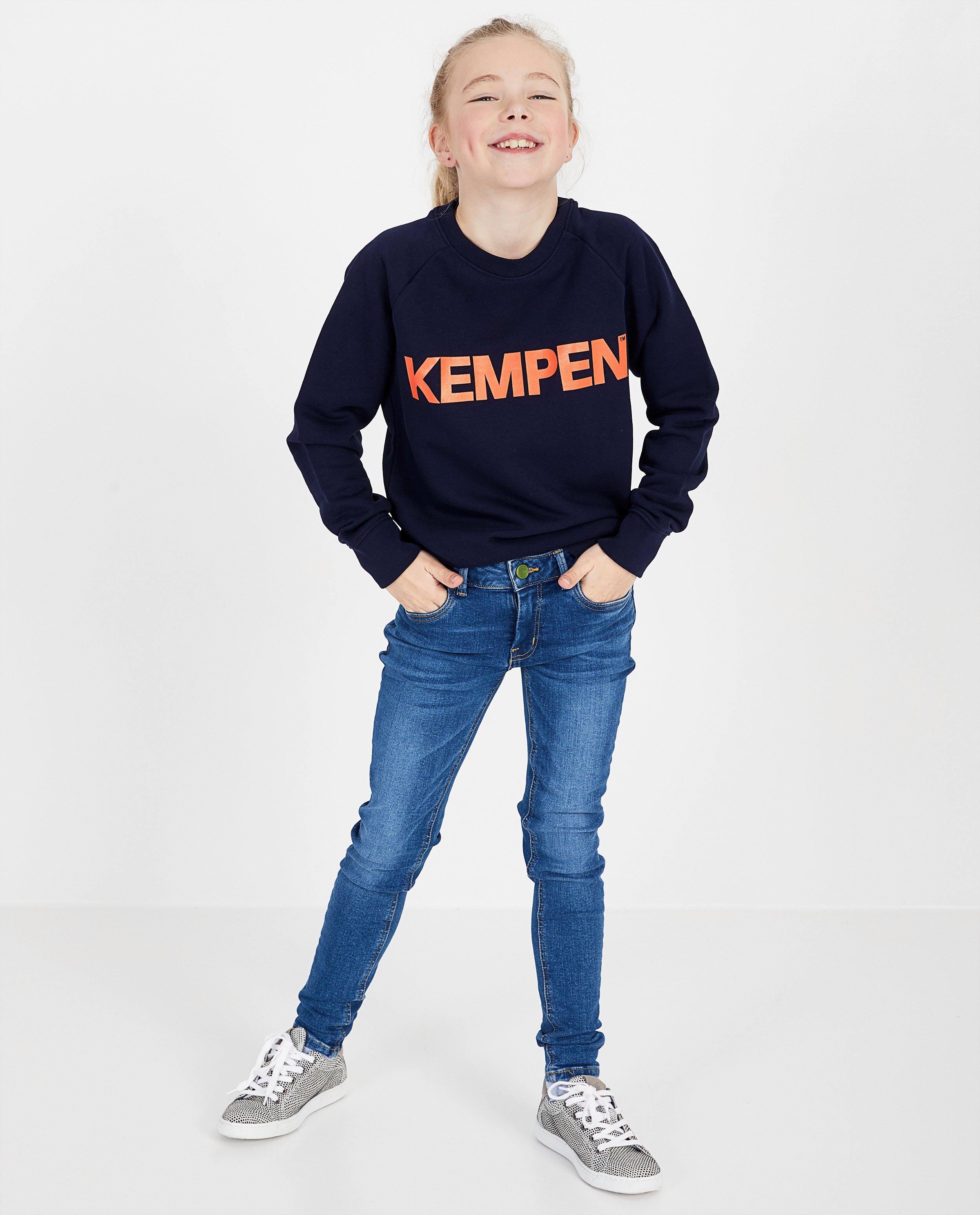 Blauwe unisex sweater KEMPEN™ - met opschrift - Kempen
