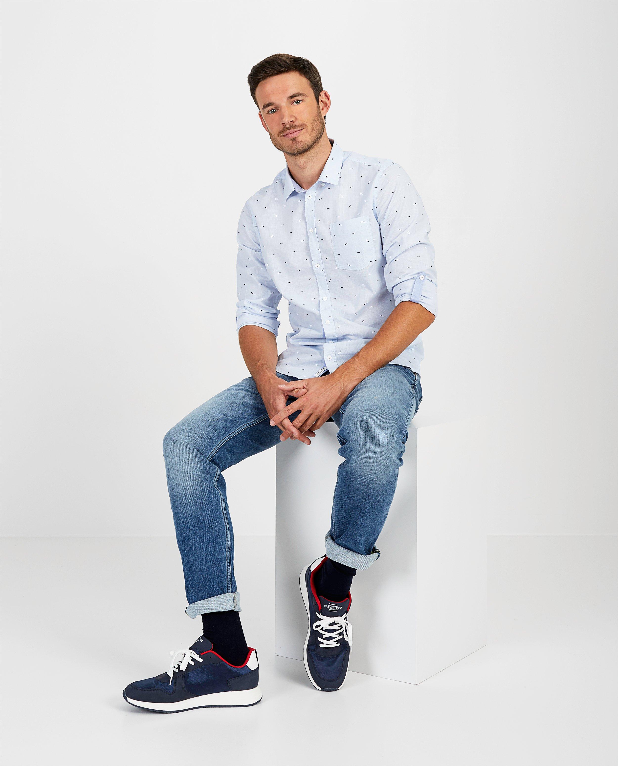Lichtblauwe slim jeans - Twister - bevat lycra - Blend
