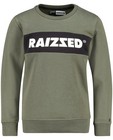 Donkergroene sweater Raizzed - met opschrift - Raizzed