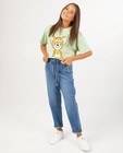 'Tom en Jerry'-T-shirt in groen - met print - Groggy