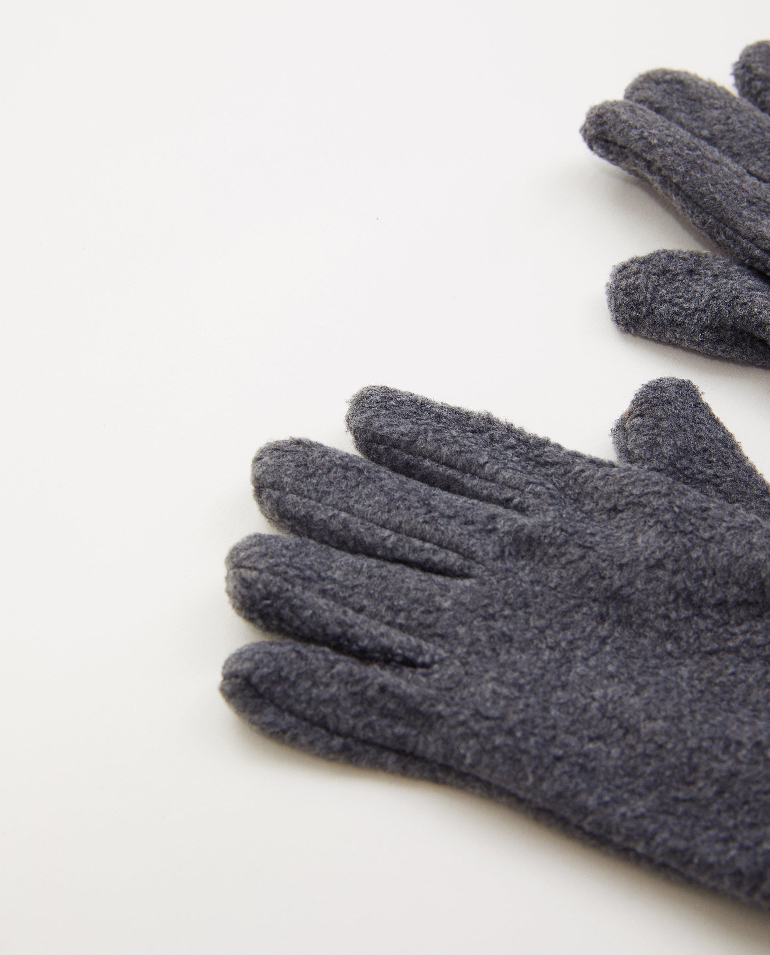 Breigoed - Grijze handschoenen van fleece