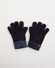 Donkerblauwe handschoenen - gebreid - JBC