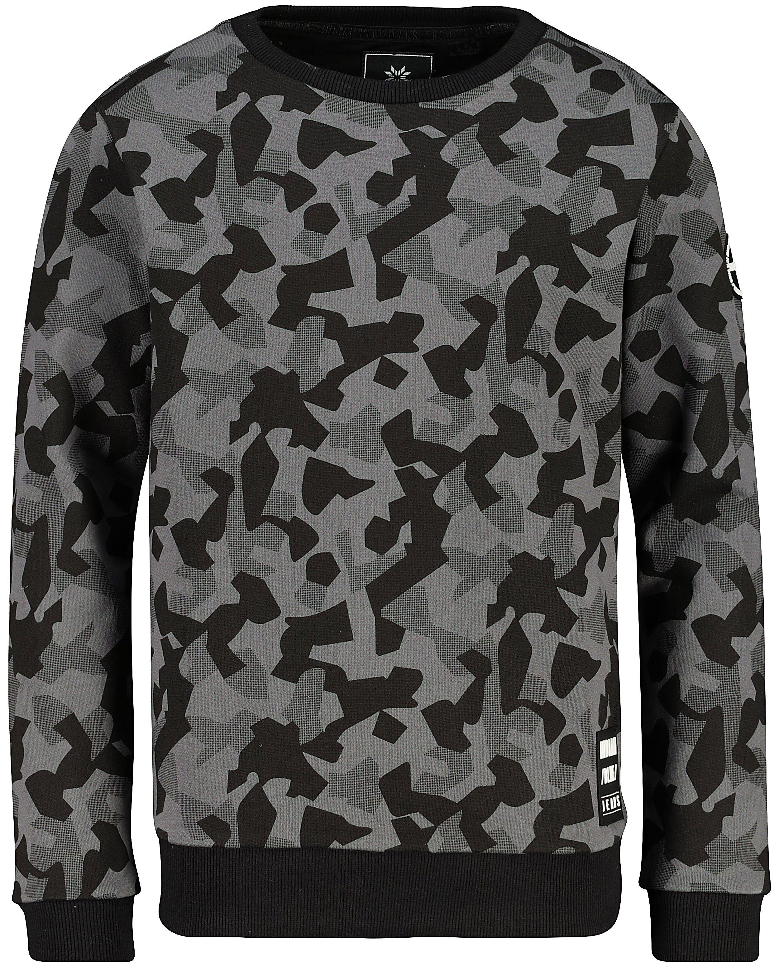 Sweater met print Indian Blue Jeans - zwart en grijs - Indian Blue Jeans