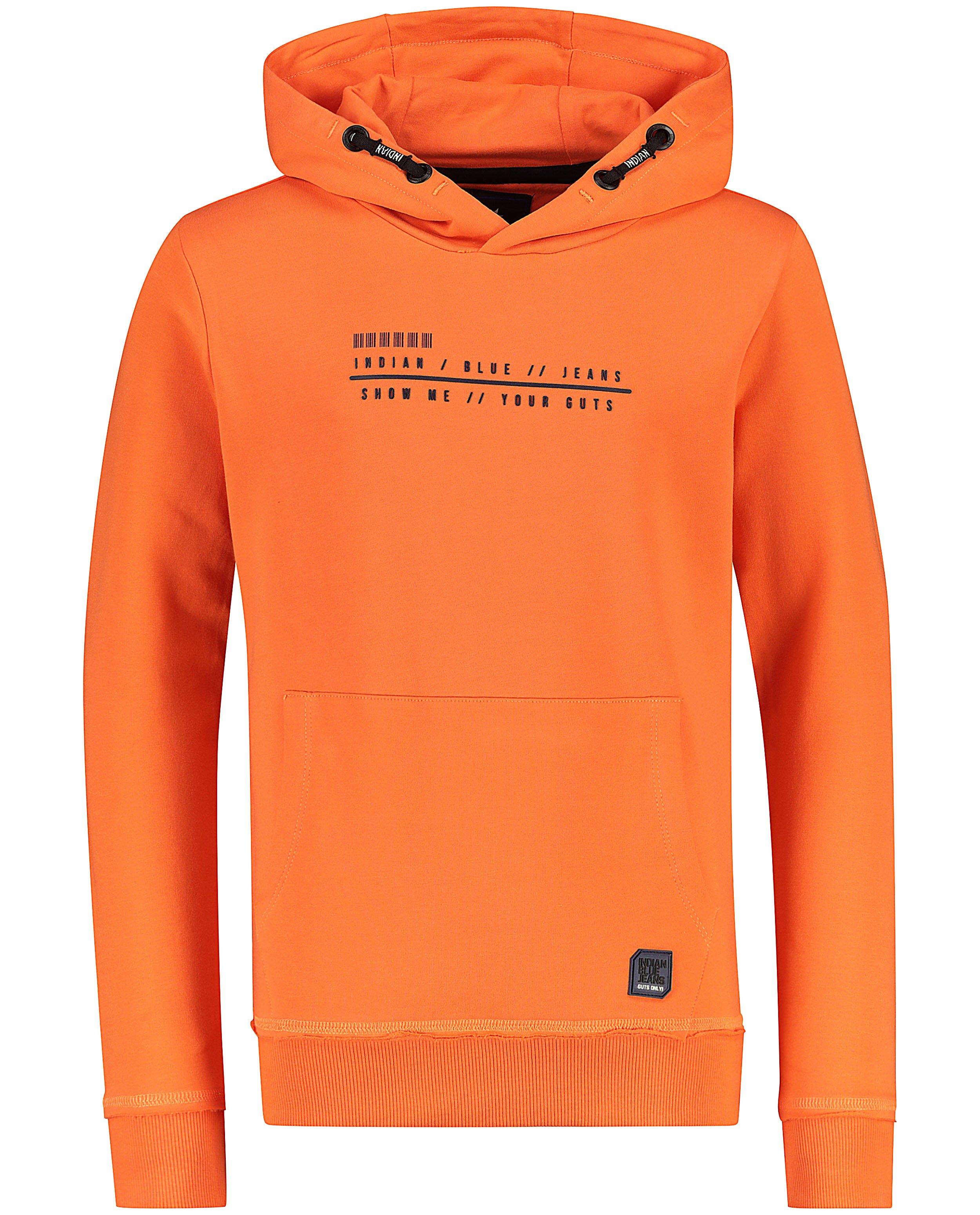 Oranje hoodie Indian Blue Jeans - met vaste capuchon - Indian Blue Jeans