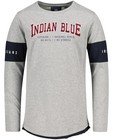 T-shirt à manches longues gris Indian Blue Jeans - à inscription - Indian Blue Jeans