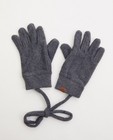 Zwarte handschoenen van fleece - met verbindingskoord - JBC