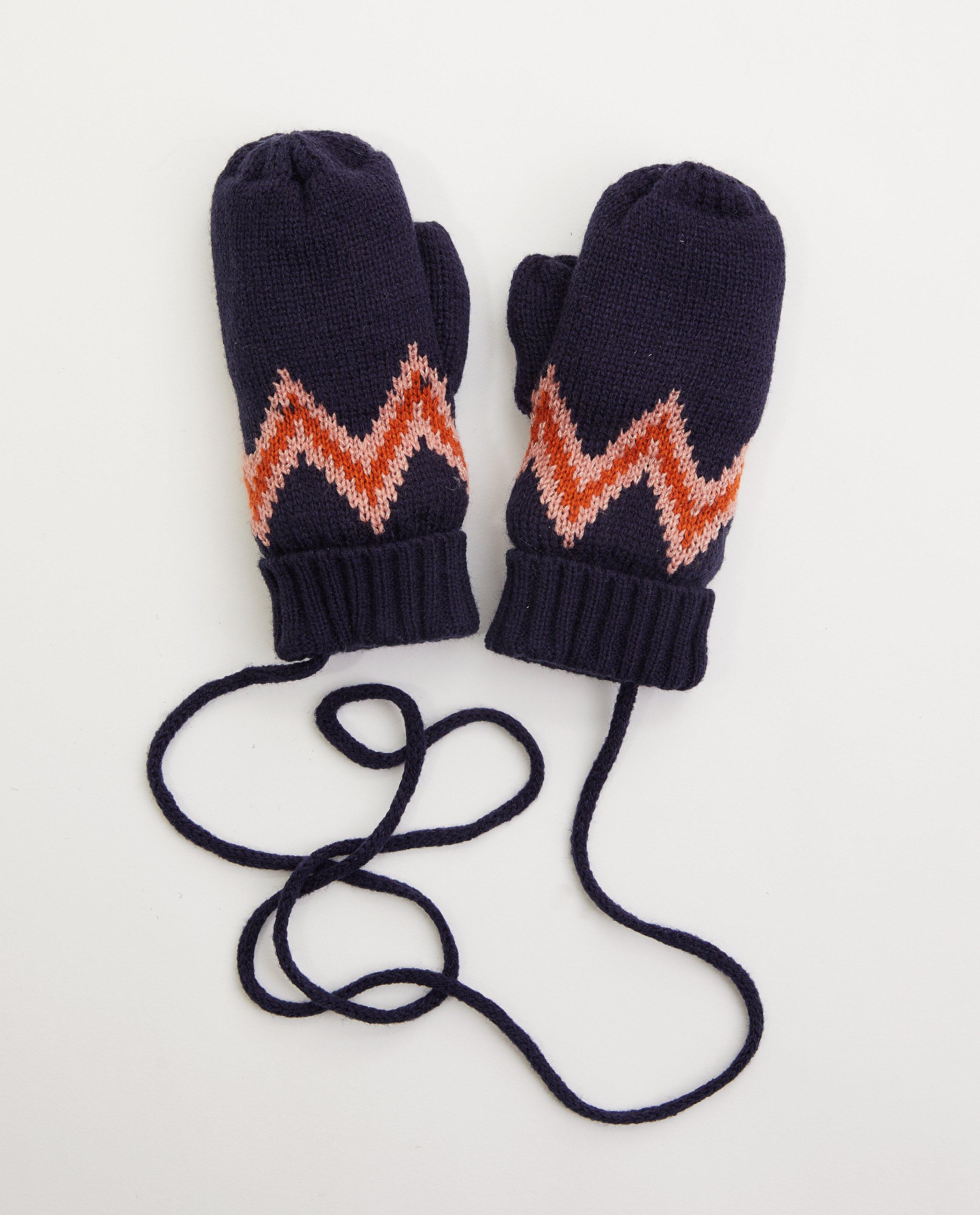 Groene wanten met koord - Product Detail - donkerblauw - afbeelding nummer 1