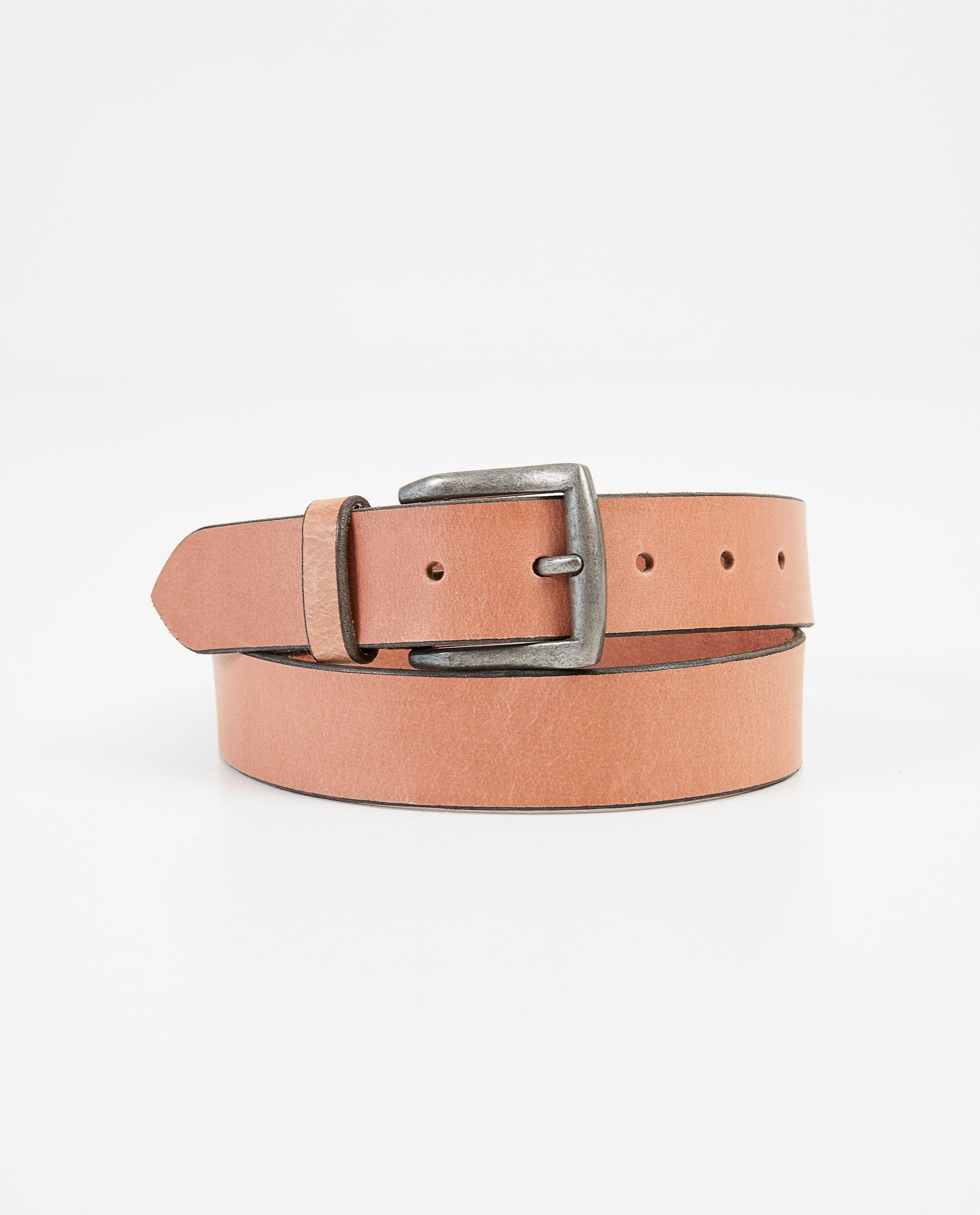 Lederen riem in zwart Pieces - genuine leather - Pieces