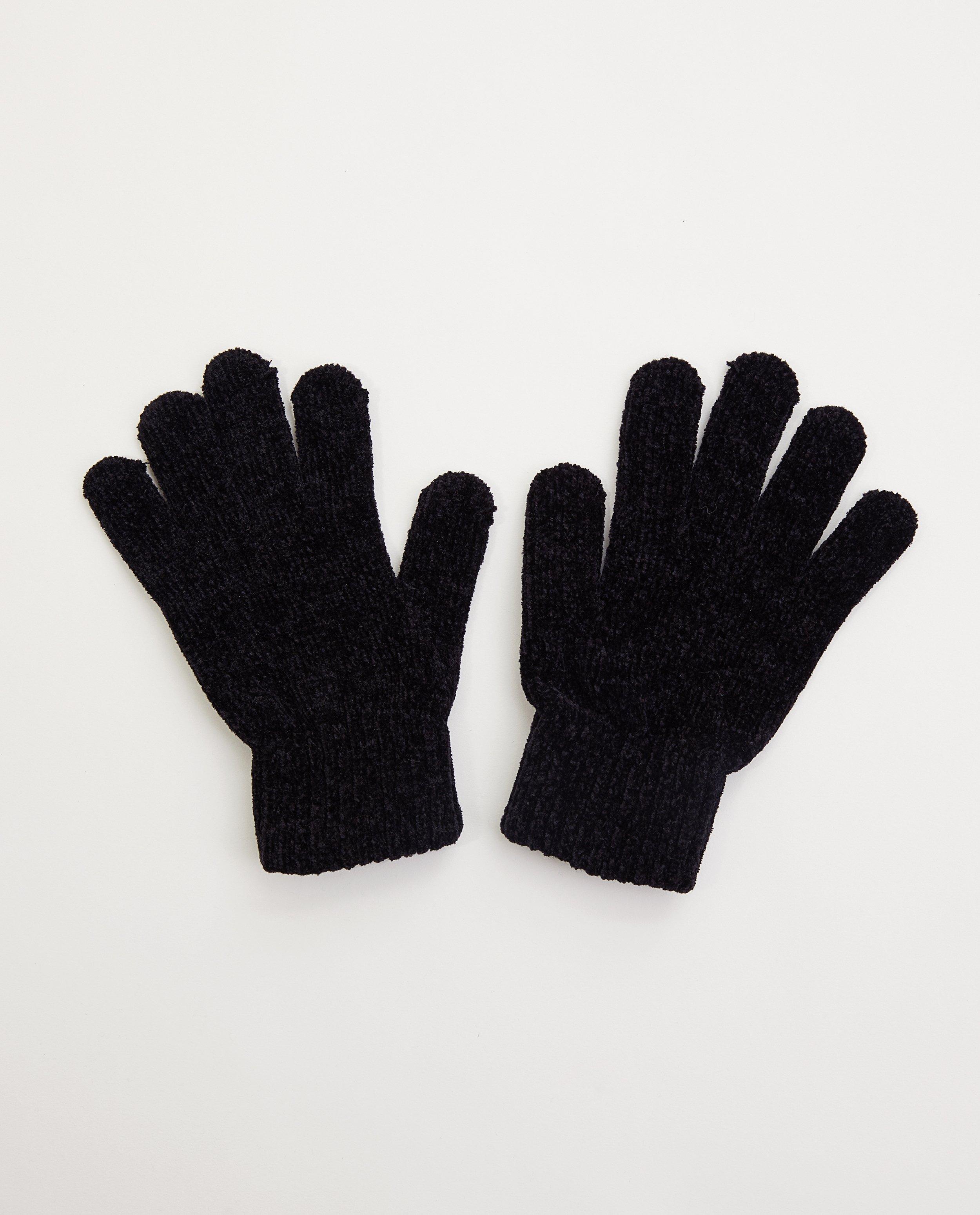 Zwarte handschoenen - gebreid - JBC
