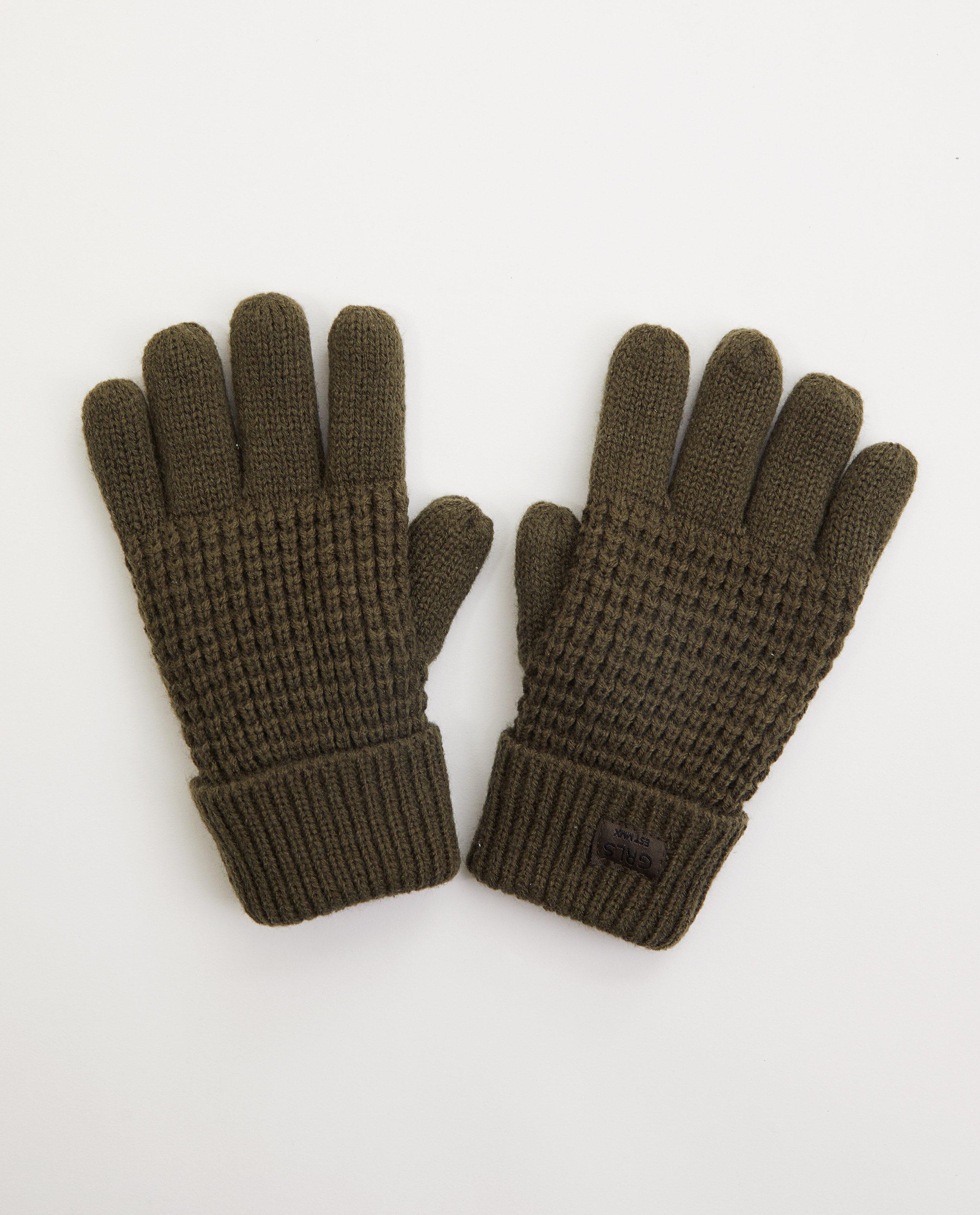 Olijfgroene handschoenen - met fleece - JBC