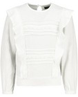 Witte blouse met kant Topitm - en reliëfpatroon - Topitm