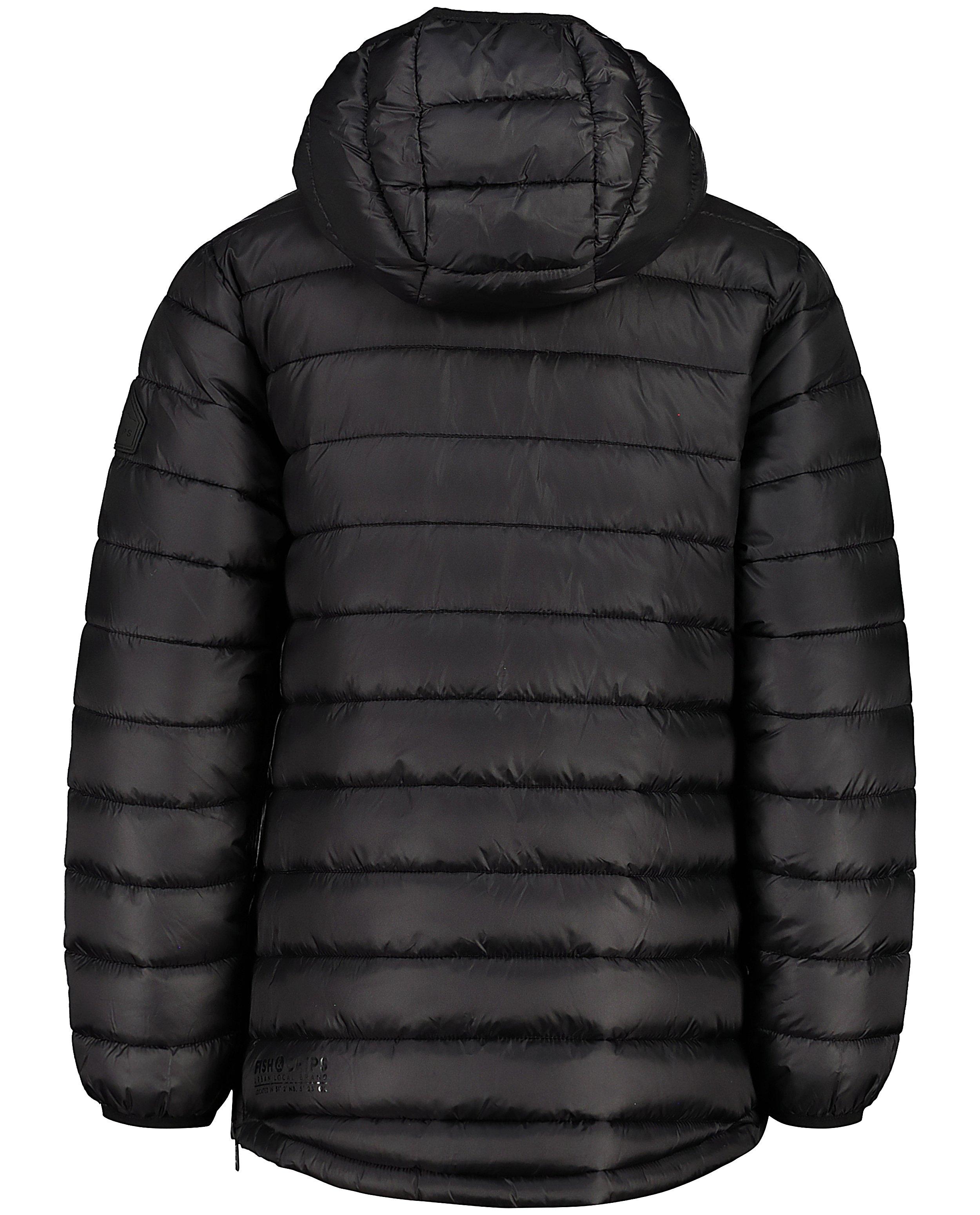 Anorak noir en faux duvet - D&eacute;tails du produit - noir - image num&eacute;ro 7