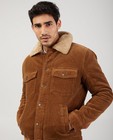 Teddys - Manteau brun en velours côtelé