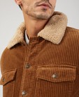 Teddys - Manteau brun en velours côtelé
