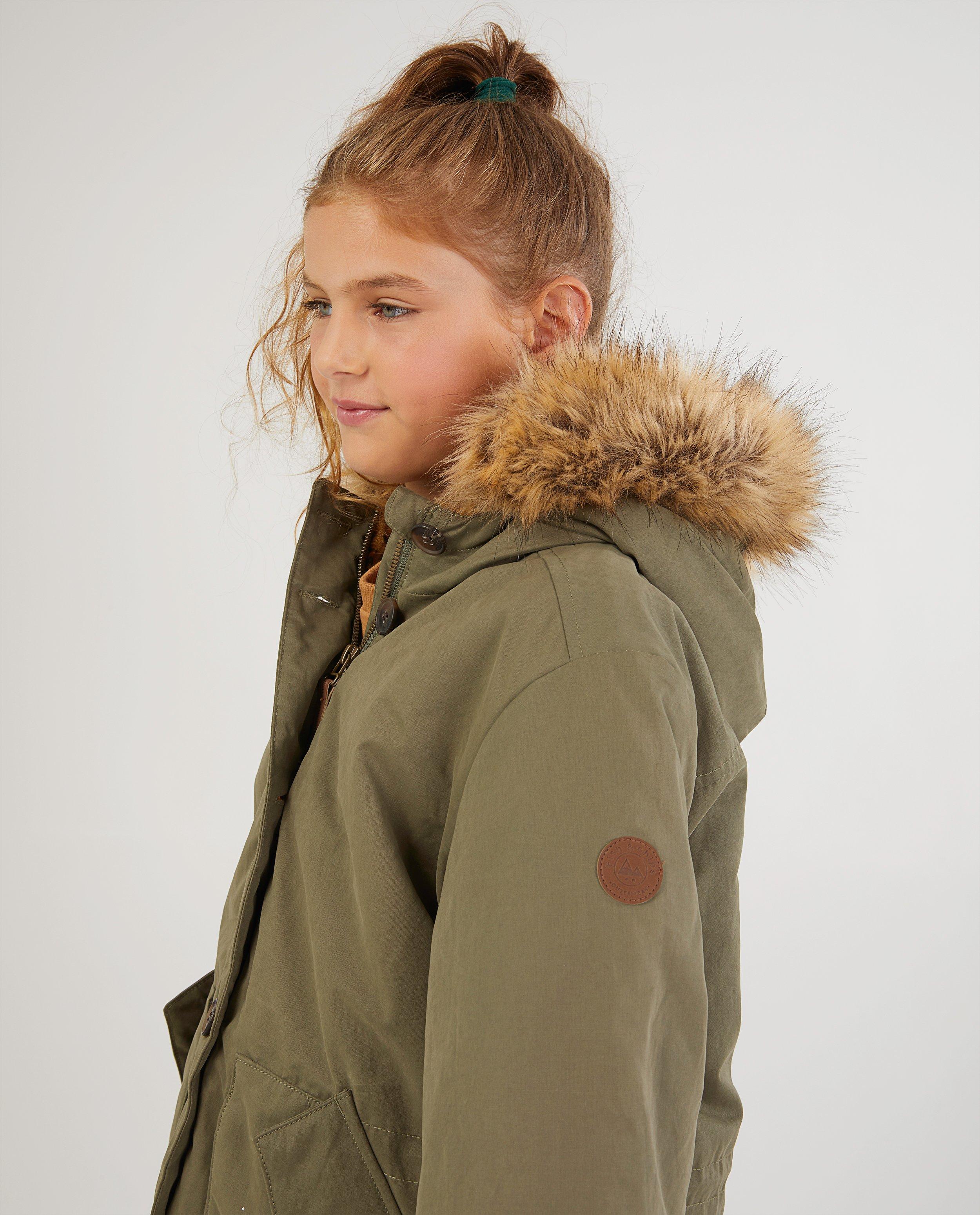 Groene parka met fake fur - Product Detail - khaki - afbeelding nummer 5